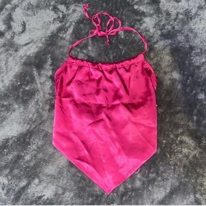 Urban Outfitters Pink Satin Tank Top